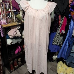 Vintage Pink Cotton Peignoir Set